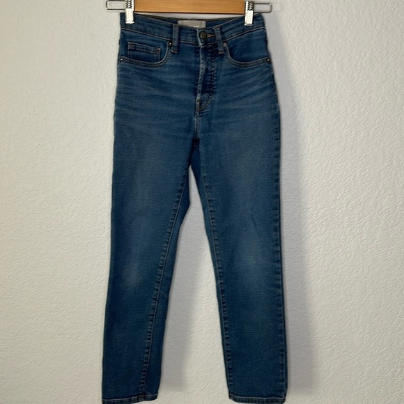 Everlane Women’s Button Fly Cigarette Ankle Jeans 24 - Picture 1 of 12